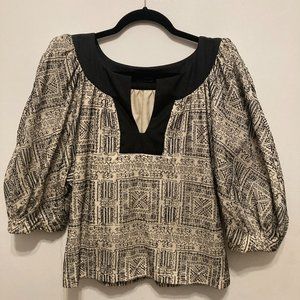 Thakoon Cocoon sleeve printed top